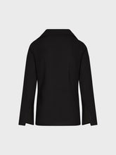 Camicia georgette con lacci davanti - NERO | Sandro Ferrone