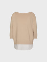 Maglia scollo a v con finta camicia - GRANO | Sandro Ferrone