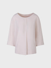 Blusa scollo barca con contropiega - BEIGE | Sandro Ferrone