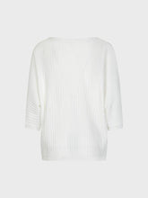 Maglia traforata con scollo barca - BIANCO | Sandro Ferrone