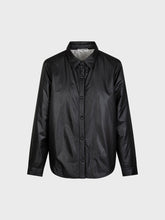 Piumino modello camicia - NERO-LATTE | Sandro Ferrone