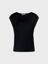 Canotta con scollatura rotonda e spalla scesa - NERO | Sandro Ferrone