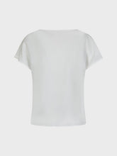 Blusa scollo v in bitessuto - BIANCO | Sandro Ferrone
