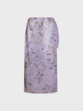 Gonna portafoglio in paillettes stampata - LILLA | Sandro Ferrone