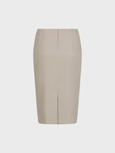 Gonna a tubino con spacco dietro - BEIGE | Sandro Ferrone