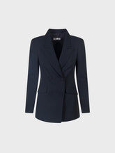 Giacca doppiopetto con bottoni ricoperti - NERO | Sandro Ferrone