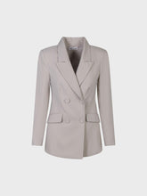 Giacca doppiopetto con bottoni ricoperti - BEIGE | Sandro Ferrone