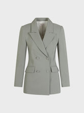 Giacca doppiopetto con bottoni ricoperti - SALVIA | Sandro Ferrone