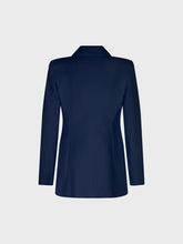 Giacca doppiopetto con bottoni ricoperti - BLU NAVY | Sandro Ferrone