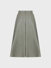 Gonna longuette in ecopelle metallica - ARGILLA | Sandro Ferrone