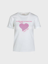 T-shirt con scritta e cuore paillettes - BIANCO-FUXIA | Sandro Ferrone