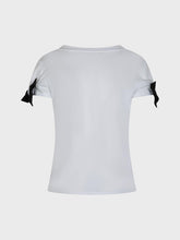 T-shirt scollo v con fiocchi maniche - UNICA | Sandro Ferrone