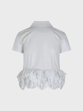 Camicia con volants sul fondo - BIANCO | Sandro Ferrone