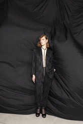 Giacca fluida jacquard wash - NERO | Sandro Ferrone