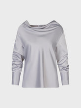 Blusa satin - GRIGIO PERLA | Sandro Ferrone