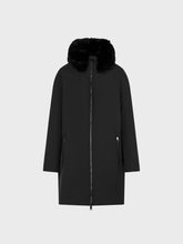 Piumino lungo combinato - NERO-NERO | Sandro Ferrone