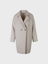 Cappotto doppio petto in misto lana - GESSO | Sandro Ferrone