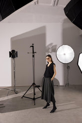 Gilet in maglia smacchinata - NERO | Sandro Ferrone