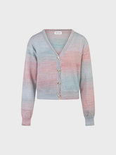 Cardigan con scollo a V melange - AMARONE | Sandro Ferrone