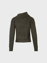 Maglia con collo alto in costa inglese - MILITARE | Sandro Ferrone