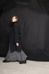 Gonna sbieco denim delave - ASFALTO | Sandro Ferrone