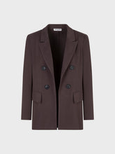 Giacca doppio petto maglia cupro - MARRONE | Sandro Ferrone