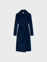 Cappotto basico in misto lana - BLU | Sandro Ferrone