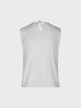 Camicia con volants in georgette - BIANCO | Sandro Ferrone