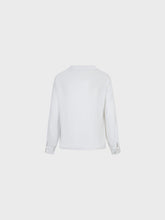 Camicia con scollo tondo e sciarpina - PANNA | Sandro Ferrone