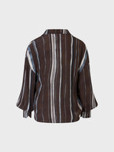 Camicia stampata con scollo V in crepe de chine - UNICA | Sandro Ferrone