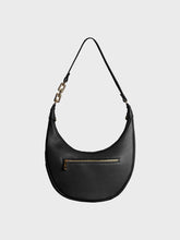 Borsa a spalla in pelle martellata - NERO | Sandro Ferrone