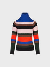 Maglia dolcevita a coste multicolor - UNICA | Sandro Ferrone