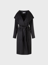 Cappotto lungo con cappuccio - NERO | Sandro Ferrone