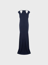 Abito lungo con stola - BLU | Sandro Ferrone