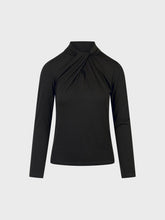 Maglia con incrocio nello scollo - NERO | Sandro Ferrone