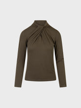 Maglia con incrocio nello scollo - MILITARE | Sandro Ferrone