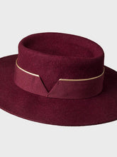Cappello in misto lana con falda larga - BORDEAUX | Sandro Ferrone
