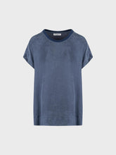 T-shirt con collo in costina - BLU | Sandro Ferrone