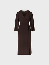 Abito in jersey con scollo a v - MARRONE | Sandro Ferrone