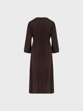 Abito in jersey con scollo a v - MARRONE | Sandro Ferrone