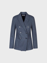 Giacca doppio petto in poliviscosa gessato - UNICA | Sandro Ferrone