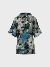 Blusa con collo ciambella in viscosa stampata - UNICA | Sandro Ferrone