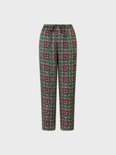 Pantalone in raso di viscosa stampato - BORDEAUX | Sandro Ferrone