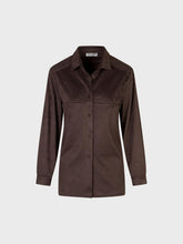 Camicia in eco daino - MARRONE | Sandro Ferrone