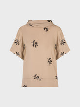 Blusa collo ciambella - CAMMELLO-NERO | Sandro Ferrone