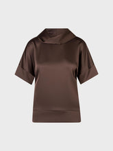 Blusa con collo ciambella - MARRONE | Sandro Ferrone