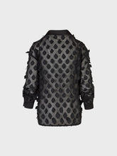 Camicia con colletto e polsi in raso - NERO | Sandro Ferrone