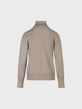 Maglia con collo alto rasata - ECRU | Sandro Ferrone