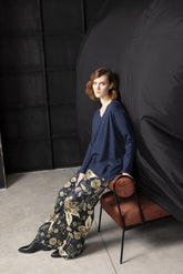 Pantalone stampato - BLU | Sandro Ferrone