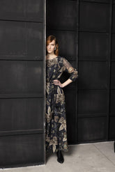 Abito lungo in chiffon - BLU | Sandro Ferrone